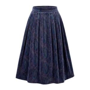 Talbots Size 10 Black Velvety 100% Cotton Maxi Skirt Whimsigoth Gothic